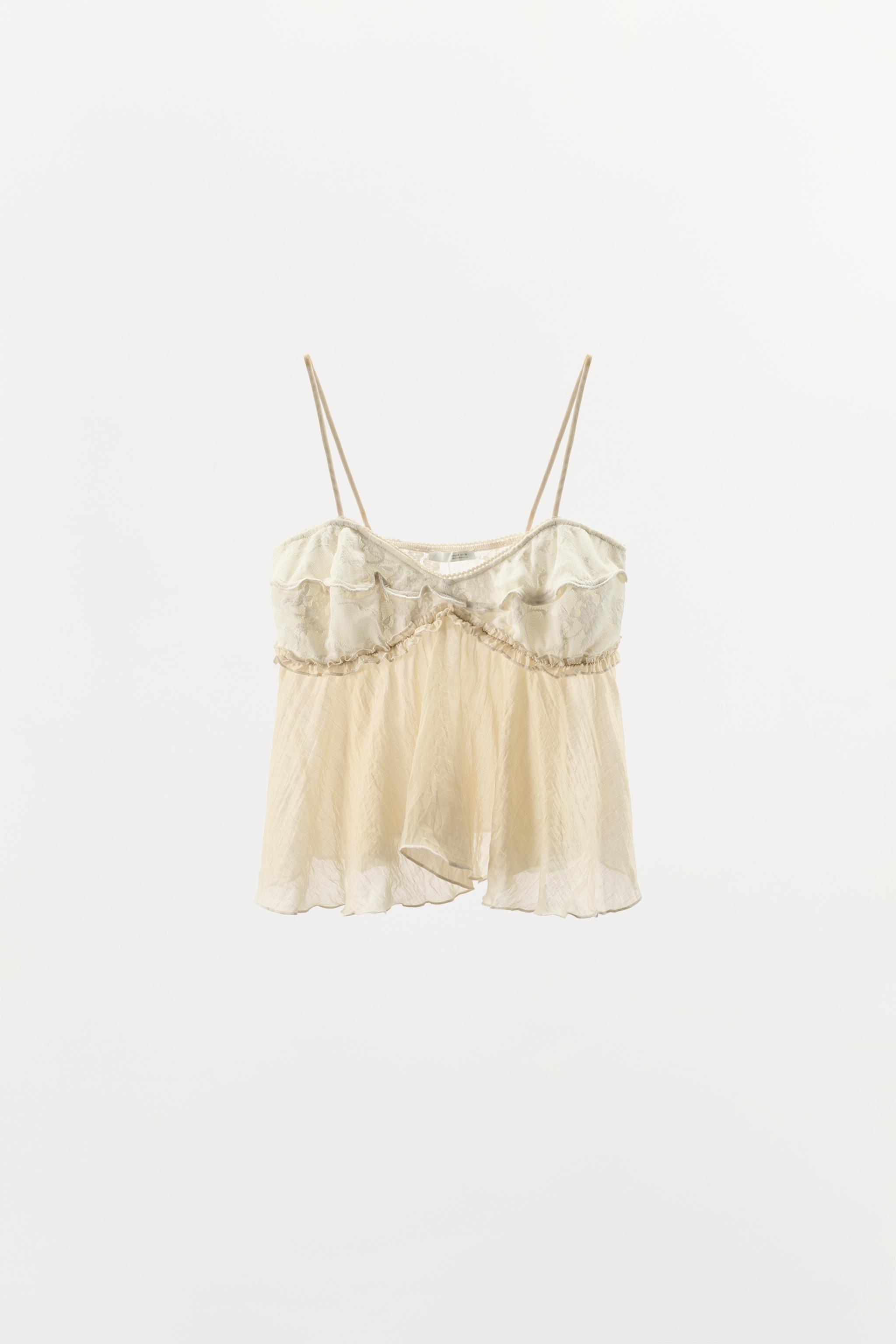 COMBINED LACE CAMISOLE TOP